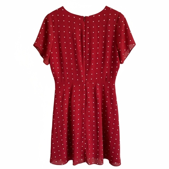 Madewell Button-Front Swing Dress in Grid Dot - Size 8 - Picture 3 of 3